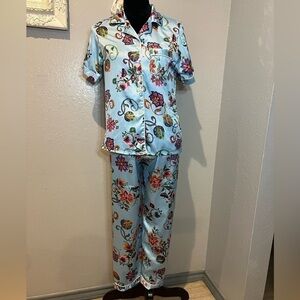 Silky pajama set size small